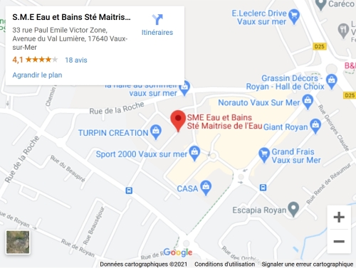 SME : plan de situation Google Maps
